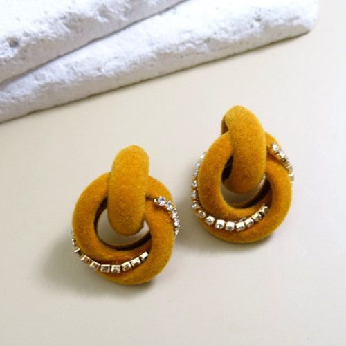 Knot Your Nana's Earrings in Mustard