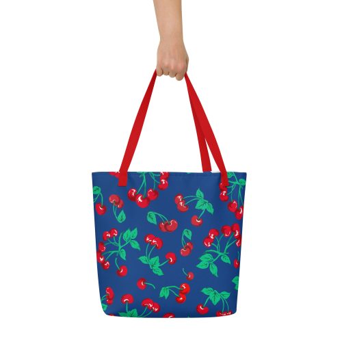 all over print large tote bag w pocket red back 643e21305c371