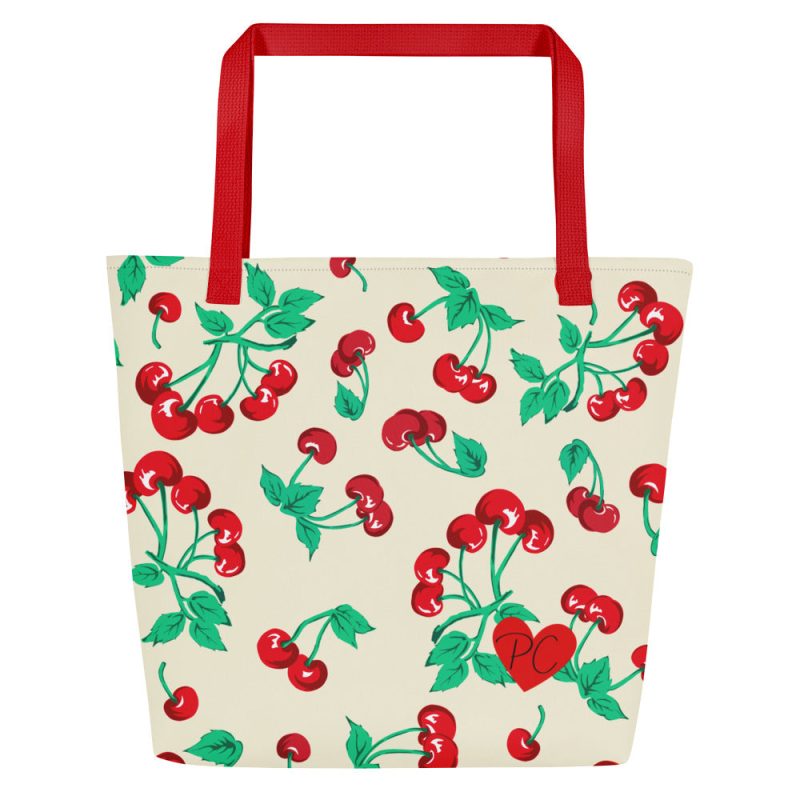 all over print large tote bag w pocket red front 643e1d2977cde