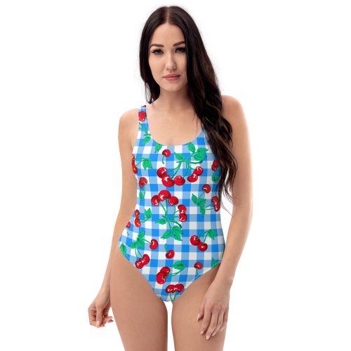 all over print one piece swimsuit white front 643dd57163197