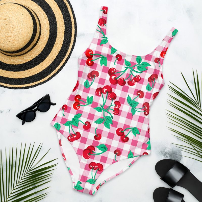 all over print one piece swimsuit white front 643df7aed8a77