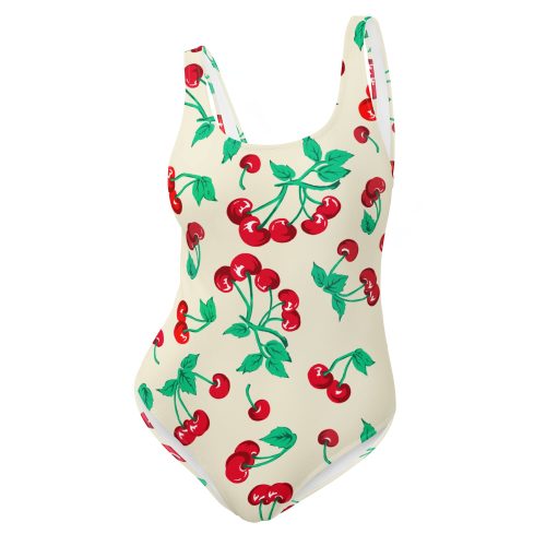 all over print one piece swimsuit white front 643e1e4f66976