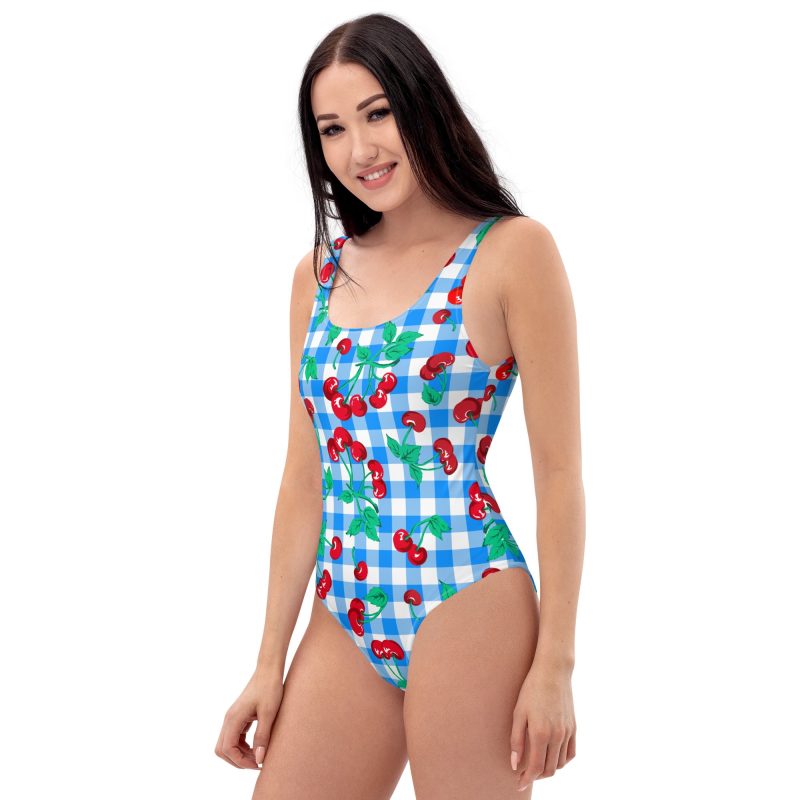 all over print one piece swimsuit white left 643dd57160f4c