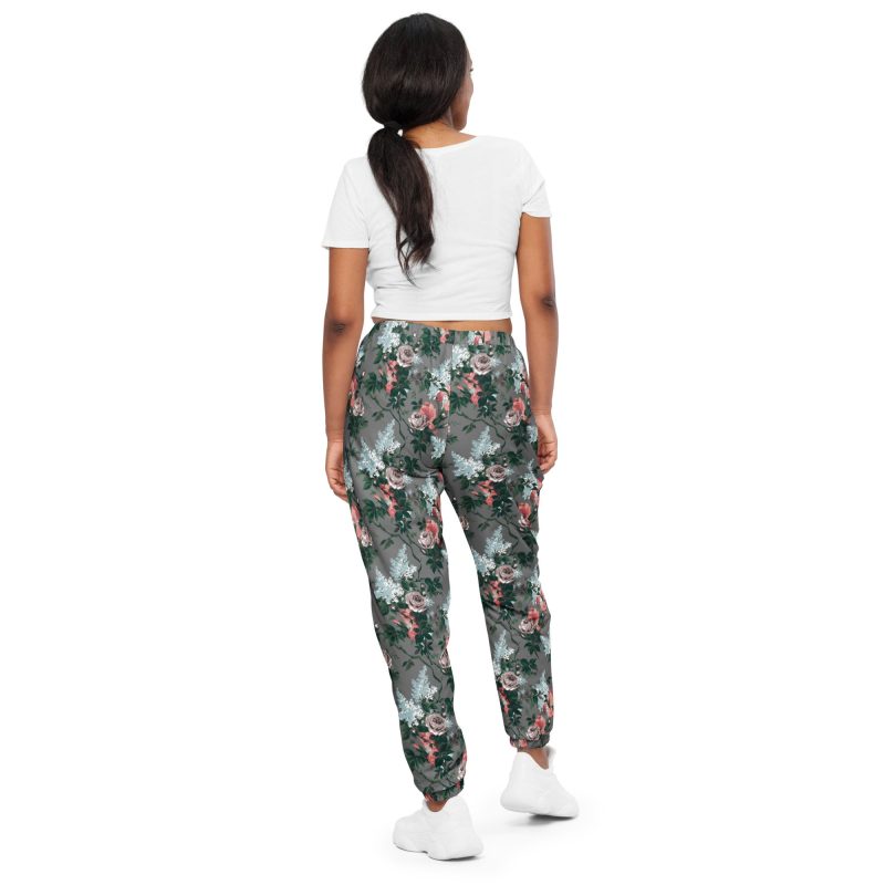 all over print unisex track pants black back 6429d8bbaaef6