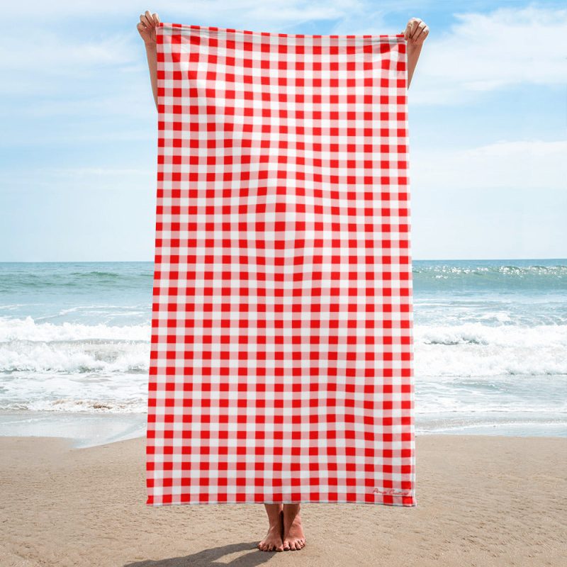 sublimated towel white 30x60 beach 63f062527ee6b