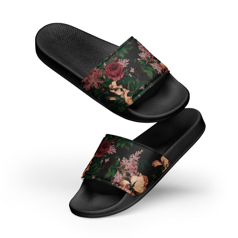 womens slides black front 642a4850a447c